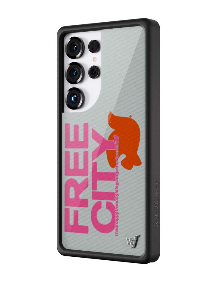 THE MADHAPPY & FREECITY TOGETHERFOREVER - GREY & PINK Samsung Galaxy CaseGalaxy S25 Ultra Case