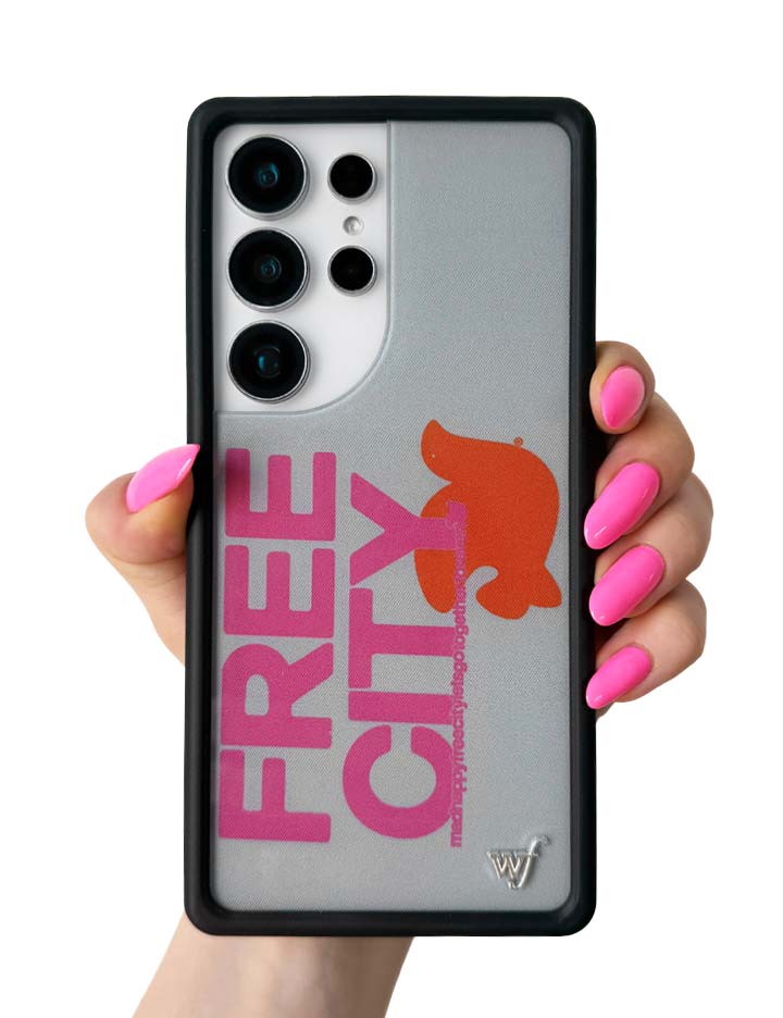THE MADHAPPY & FREECITY TOGETHERFOREVER - GREY & PINK Samsung Galaxy CaseGalaxy S25 Ultra Case