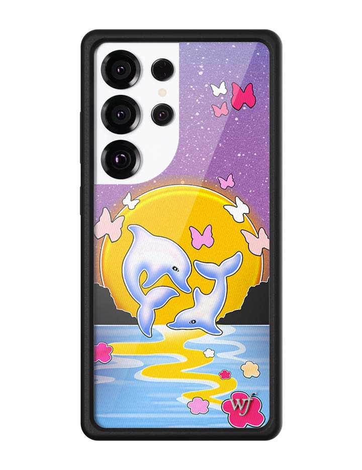 Dolphin Sunset Samsung Galaxy CaseGalaxy S25 Ultra Case
