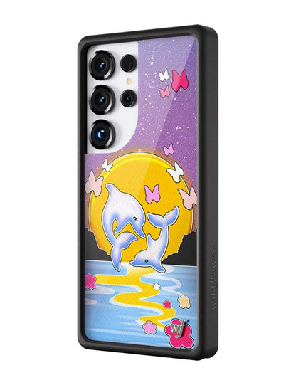 Dolphin Sunset Samsung Galaxy CaseGalaxy S25 Ultra Case