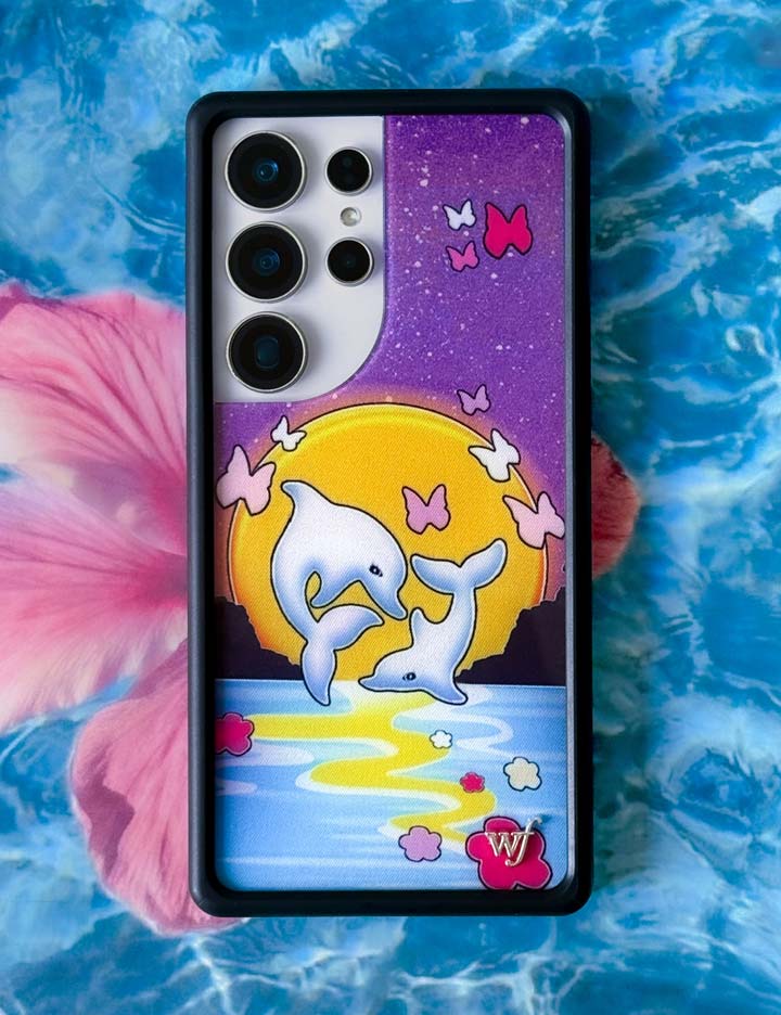 Dolphin Sunset Samsung Galaxy CaseGalaxy S25 Ultra Case