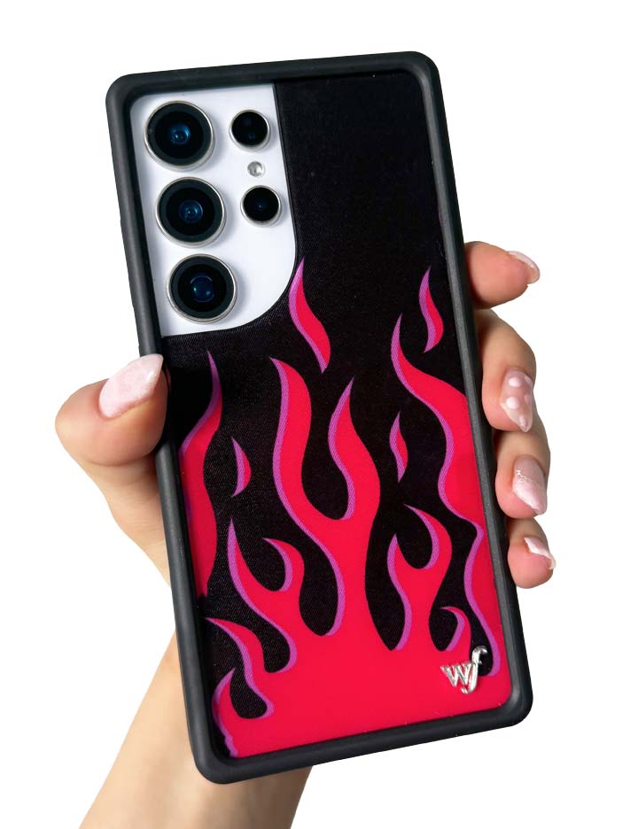 Flames - Black & Red Samsung Galaxy CaseGalaxy S25 Ultra Case