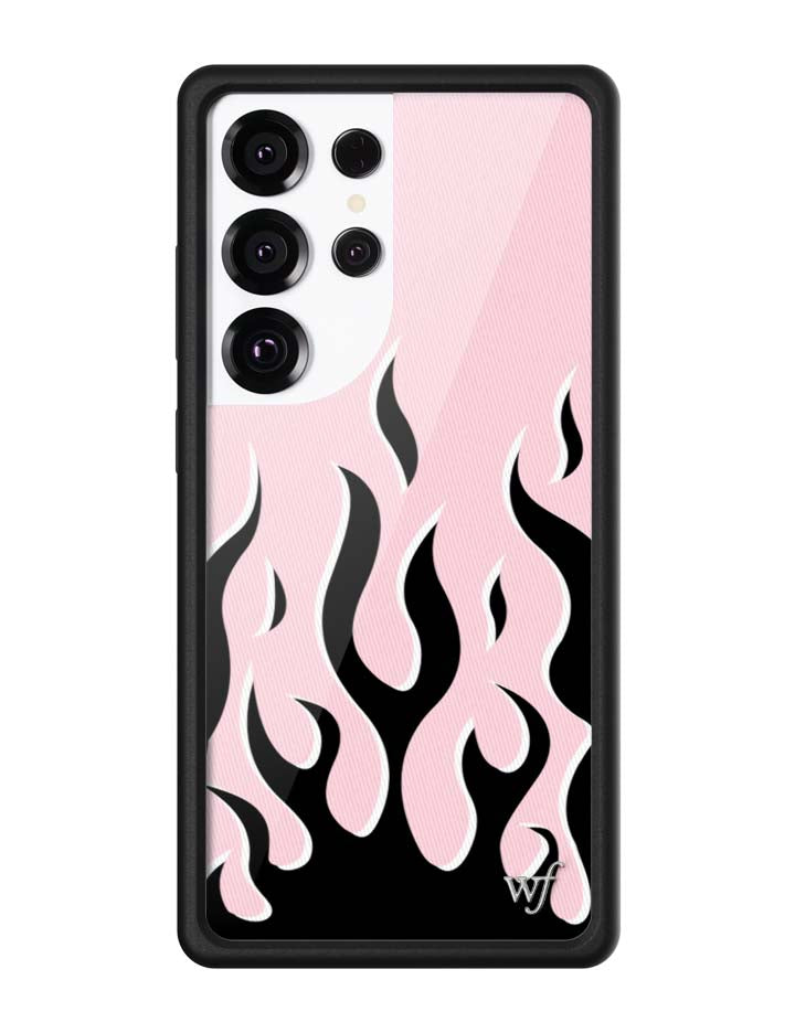 Flames - Pink & Black Samsung Galaxy CaseGalaxy S25 Ultra Case