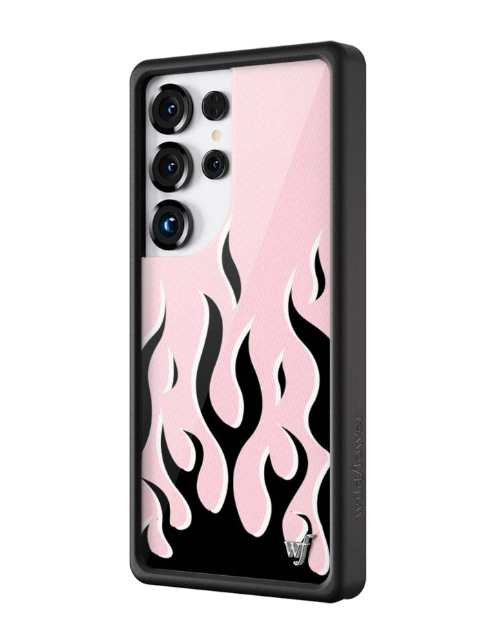 Flames - Pink & Black Samsung Galaxy CaseGalaxy S25 Ultra Case