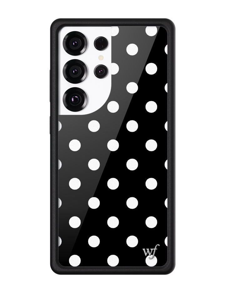 Polka Dot - Black and White Samsung Galaxy CaseGalaxy S25 Ultra Case