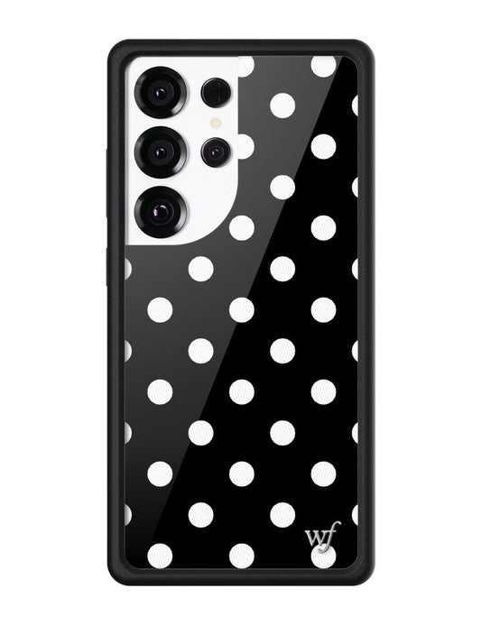 Polka Dot - Black and White Samsung Galaxy CaseGalaxy S25 Ultra Case