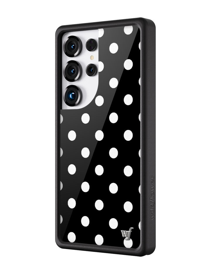 Polka Dot - Black and White Samsung Galaxy CaseGalaxy S25 Ultra Case