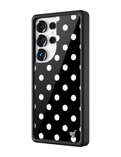 Polka Dot - Black and White Samsung Galaxy CaseGalaxy S25 Ultra Case