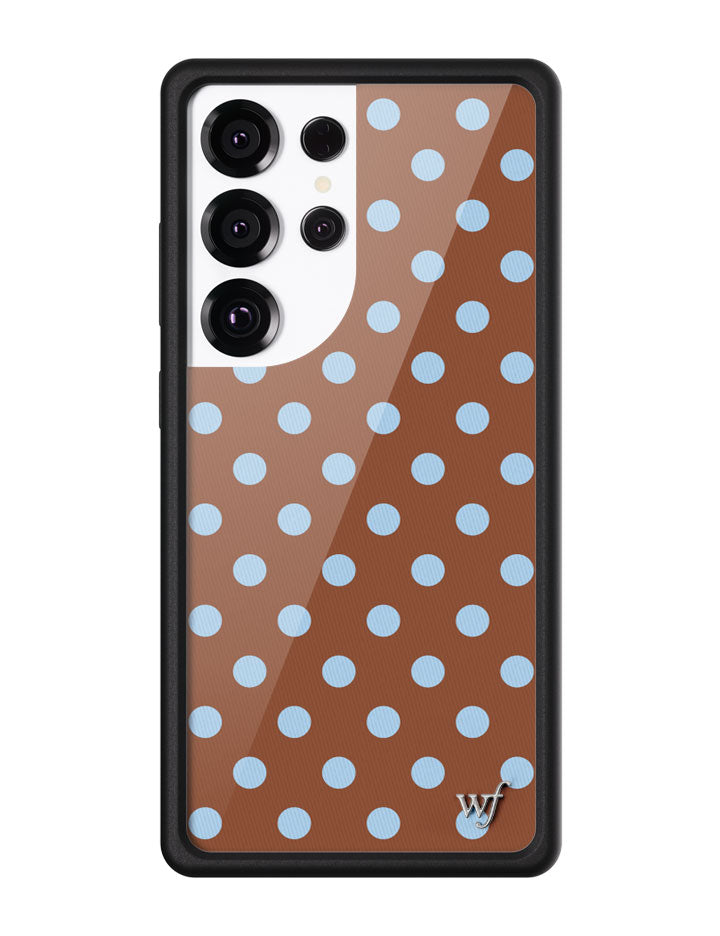 Polka Dot - Brown and Blue Samsung Galaxy CaseGalaxy S25 Ultra Case