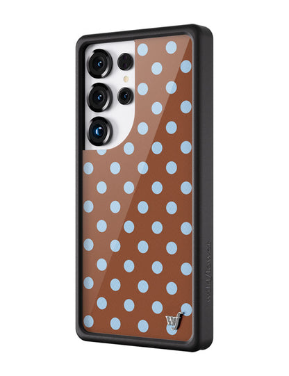 Polka Dot - Brown and Blue Samsung Galaxy CaseGalaxy S25 Ultra Case
