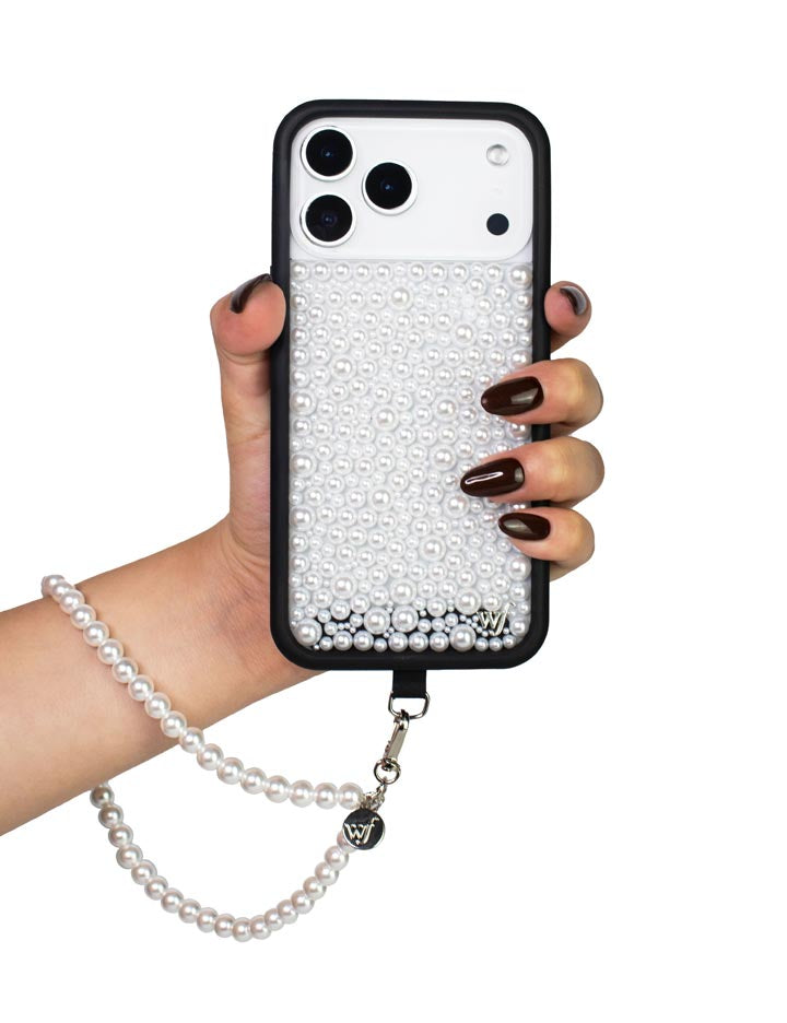 Pearl Wristlet - White