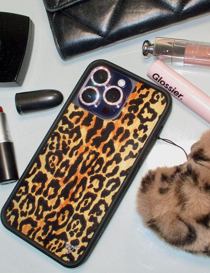 Fuzzy Heart w/ WF Charm - Leopard