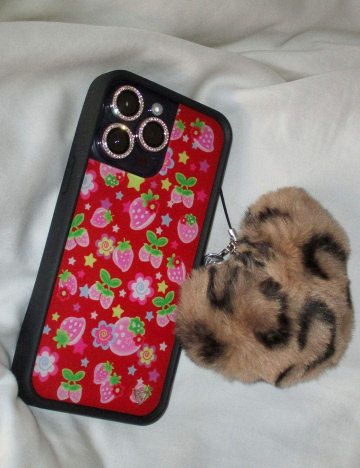 Fuzzy Heart w/ WF Charm - Leopard