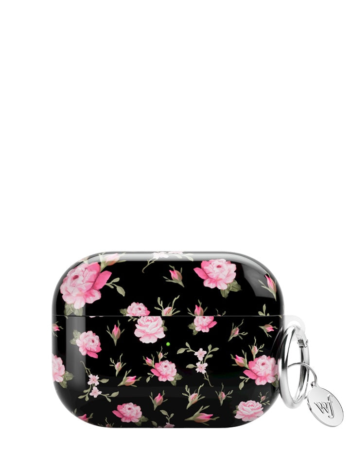 Black and Pink Floral AirPodsAirpod Pro Gen 2 Case