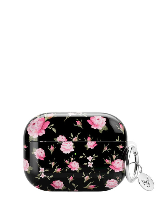 Black and Pink Floral AirPodsAirpod Pro Gen 2 Case