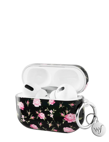 Black and Pink Floral AirPodsAirpod Pro Gen 2 Case