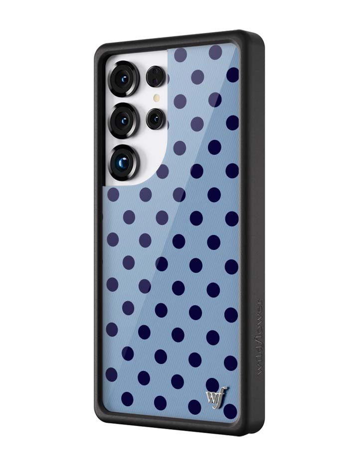 Polka Dot - Blue and Navy Blue Samsung Galaxy CaseGalaxy S25 Ultra Case