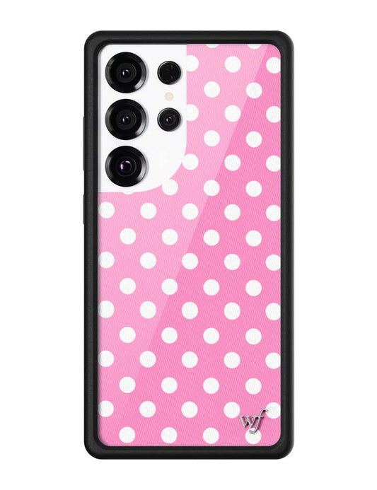Polka Dot - Pink and White Samsung Galaxy CaseGalaxy S25 Ultra Case