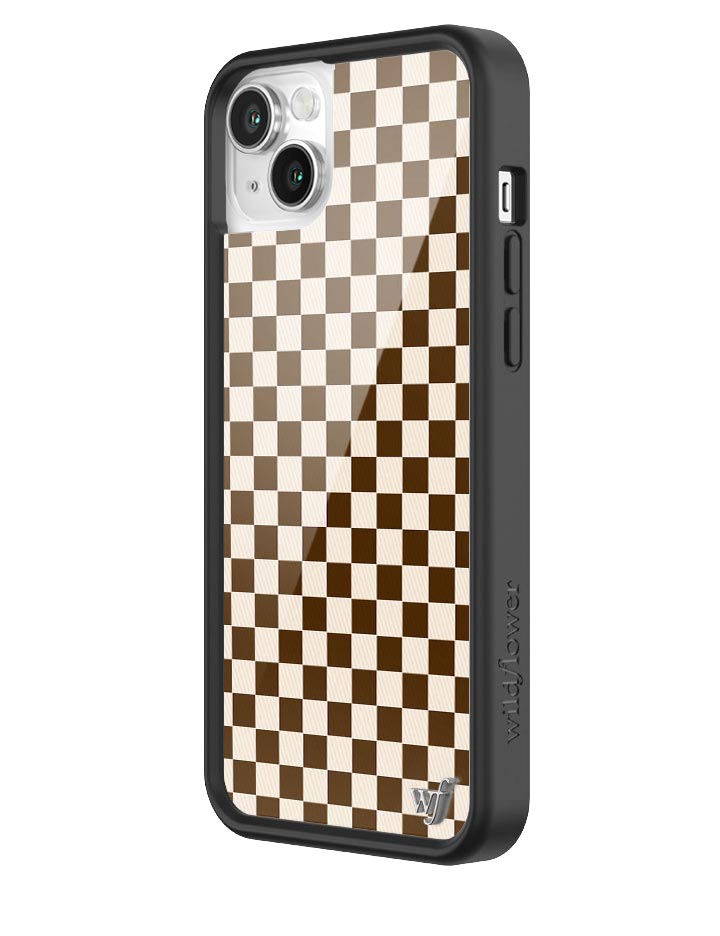 Checkers - Brown iPhone Case