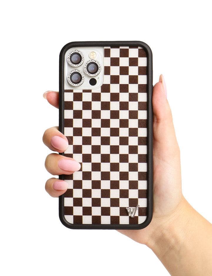 Checkers - Brown iPhone Case