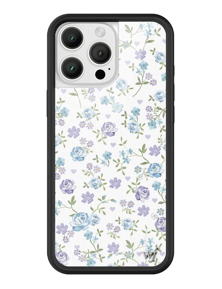 Lilac and Blue Floral iPhone 16 Pro Max Case
