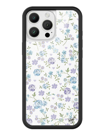 Lilac and Blue Floral iPhone 16 Pro Max Case