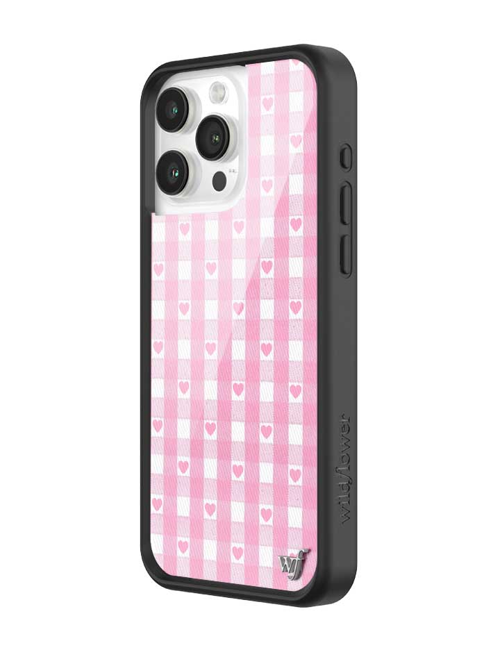 Gingham Hearts - Pink iPhone 15 Pro Max Case