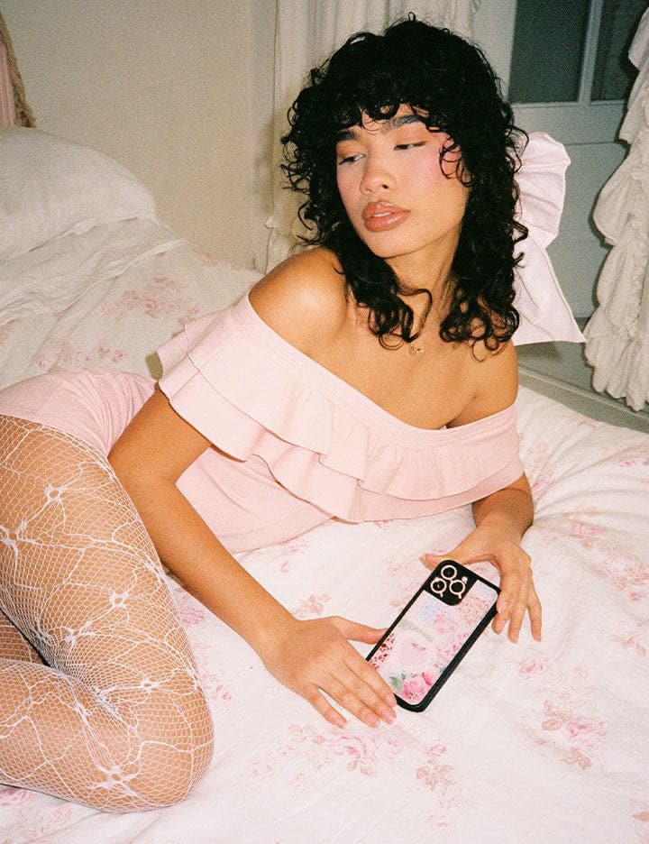 Frilly Floral iPhone 16 Pro Max Case
