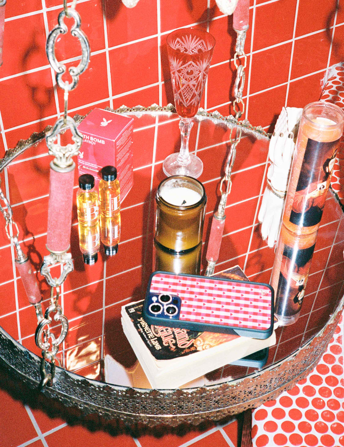 Gingham Hearts - Red iPhone 15 Pro Max Case