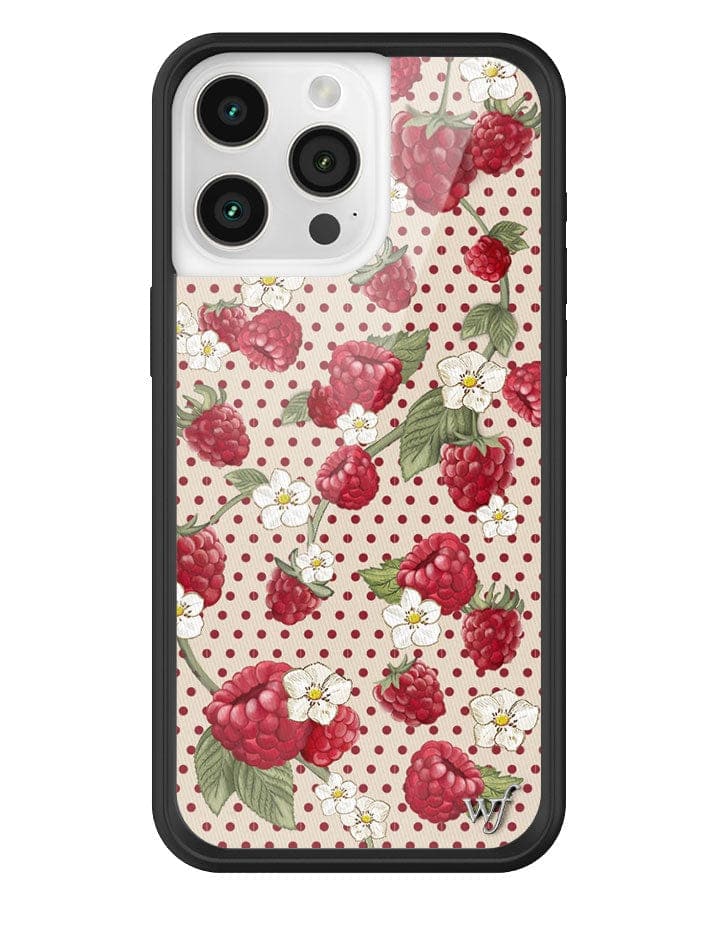Raspberry Polka Dot iPhone 15 Pro Max Case