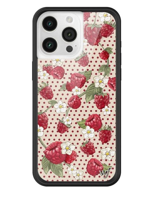 Raspberry Polka Dot iPhone 15 Pro Max Case